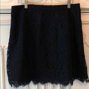 J Crew | Black Lace Skirt